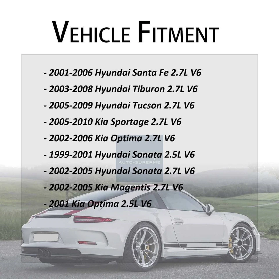 Корпус термостата охлаждающей жидкости двигателя для Hyundai Tiburon 2,7 л 2003-2008 - Изображение 2 из 4