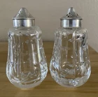 Waterford Kelsey Crystal Salt & Peppers Shakers Vintage