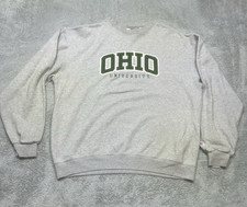 Vintage Ohio University Bobcats Sweatshirt Men’s XL Gray Champion Embroidered