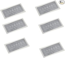 6Pcs Infrared Sensing Silver Stickers for LED Projector Car Door Step Courtesy W