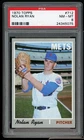 Nolan Ryan Card 1970 Topps #712 PSA 8