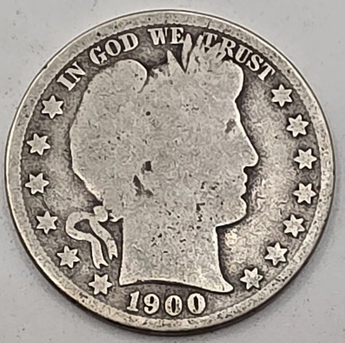 1900-S (.3617 OZ SILVER) Barber Silver Half Dollar  *SILVER*