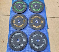 100 lbs. Olympic Bumper Plate, Home Gym Fitness Set