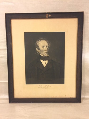 Litografías antiguas de los presidentes Van Buren, Harding, Tyler y Arthur - Imagen 6 de 11