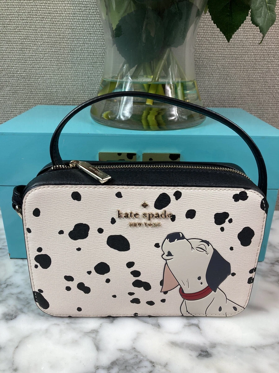 NEW Kate Spade X Disney 101 Dalmatians Camera Crossbody Bag Saffiano