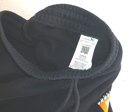 Puma SE Puma Way 1 Men's Sweatpants with Pull On Drawstrings Size: Large Black - Picture 9 of 9
