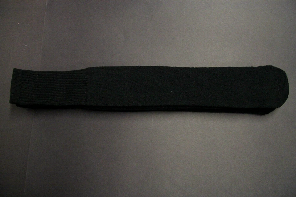 4 pares de botas hasta la rodilla de tubo largo de 23 pulgadas calcetines negros lisos HOMBRE/MUJERES Foto 3 de 4