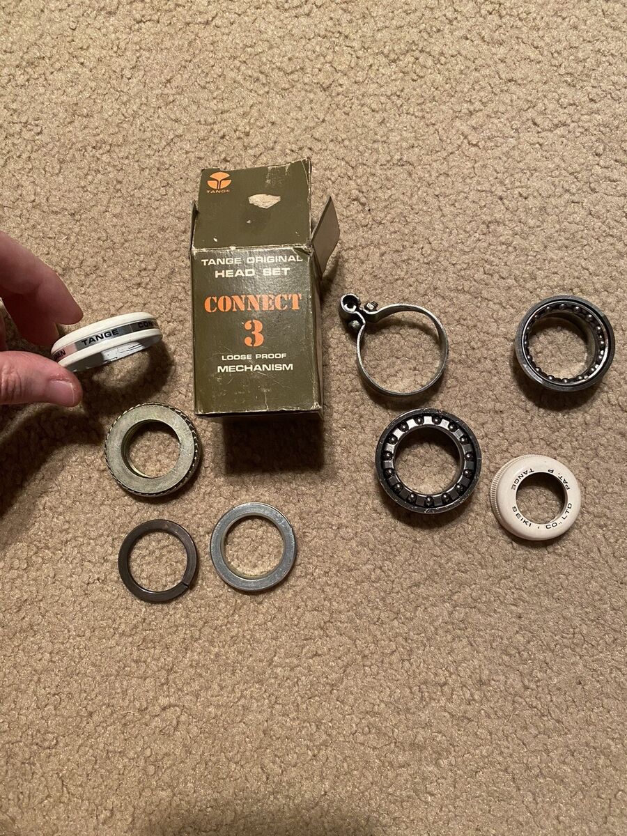 TANGE CONNECT 3 WHITE CHROME HEADSET OLD SCHOOL BMX GT HUTCH TANGE CONNECT 3 WHITE CHROME HEADSET OLD SCHOOL BMX GT HUTCH