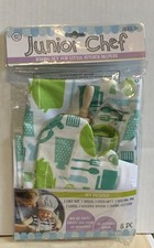 Junior Chef Real Baking Set For Little Kitchen Helpers 8pc Set NEW Green Blue