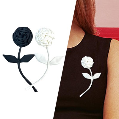 2x Rose Blume Brosche Pins Delicate Fashion Corsage Kleidung Schal
