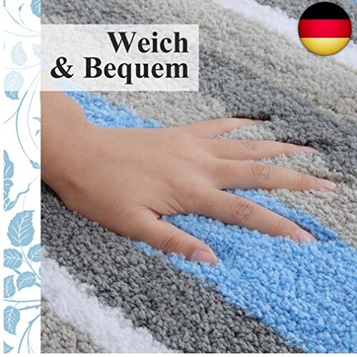 Halloween Badematte Mit Geist - Flauschiger Badezimmerteppich 40x60cm Gruselig Süß