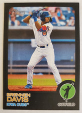 2022 Topps Heritage Minors Brennen Davis #33 Black Border #'d /50