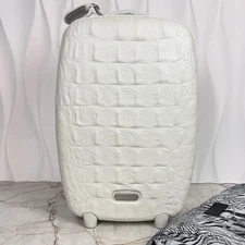 RARE Alexander Mcqueen Samsonite Spinner Trolley Suitcase Bag Crocodile 55/20