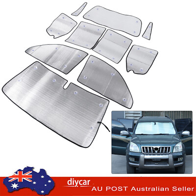 Side Front Rear Window Sun Shade For 2003-2009 Toyota Land Cruiser Prado 120 AU