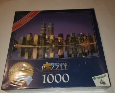 Wrebbit Commemorative Edition NY City Skyline 1000 Pc Perfalock Jigsaw ...