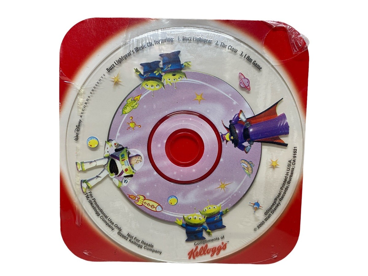 RARE Kellogg's 2003 Walt Disney BUZZ Lightyear's Music CD Sealed