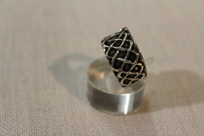 Bague Ouverte Toulhoat En Argent Massif - Style Celte Breton, Motif Mûre, Argenté