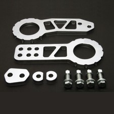 Jdm Anodized Billet Aluminum Chrome Front Rear Tow Hook Fits Honda
