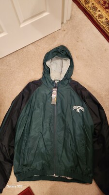 Men's Spartans Fleets Green & Black Jacket  Size 2XL