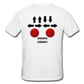 Nintendo NES 8-Bit Controller T-Shirt Contra Code