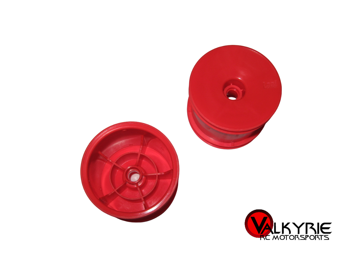 Vintage RC Losi XXXT XXXNT Series Front Wheels Red MF Rare Racing