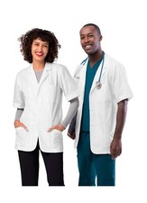 Adar Universal Unisex Lab Coats - Short Sleeve 31" Consultation Lab Coat - 28...