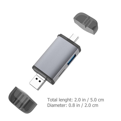 Lightweight Multipurpose Practical Card Reader Type-C Card Writer Tablet - Afbeelding 5 van 12