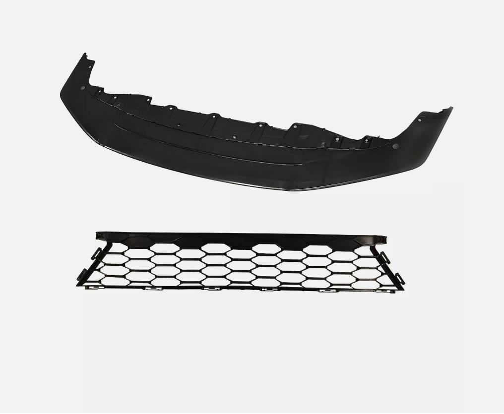 Front Lower Bumper Cover Grille For 2017-2019 Honda Civic Hatchback – Black Mesh – 2-Piece Set