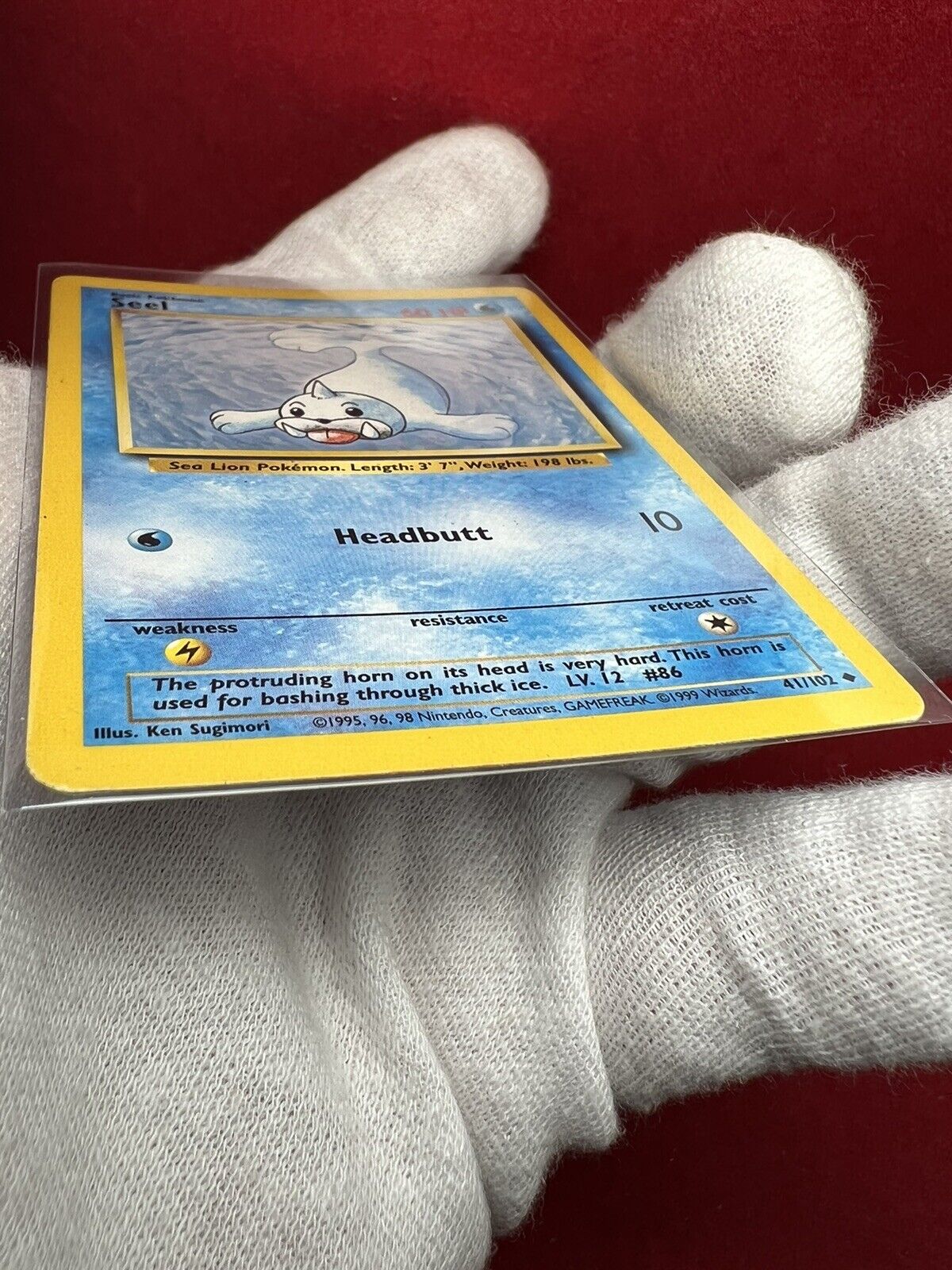 Pokémon Seel 41/102 Base Set Regular 1999 NM (Portuguese)