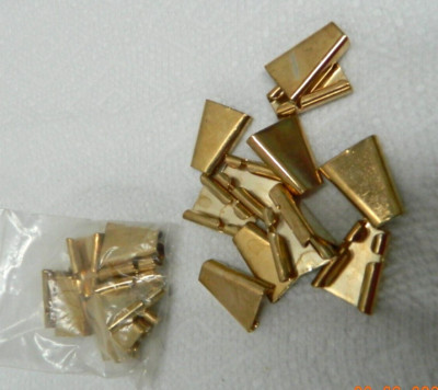 VINTAGE GOLD BOLO TIE  SLIDES LOT 24 NOS 1 1/8'' X 3/4''