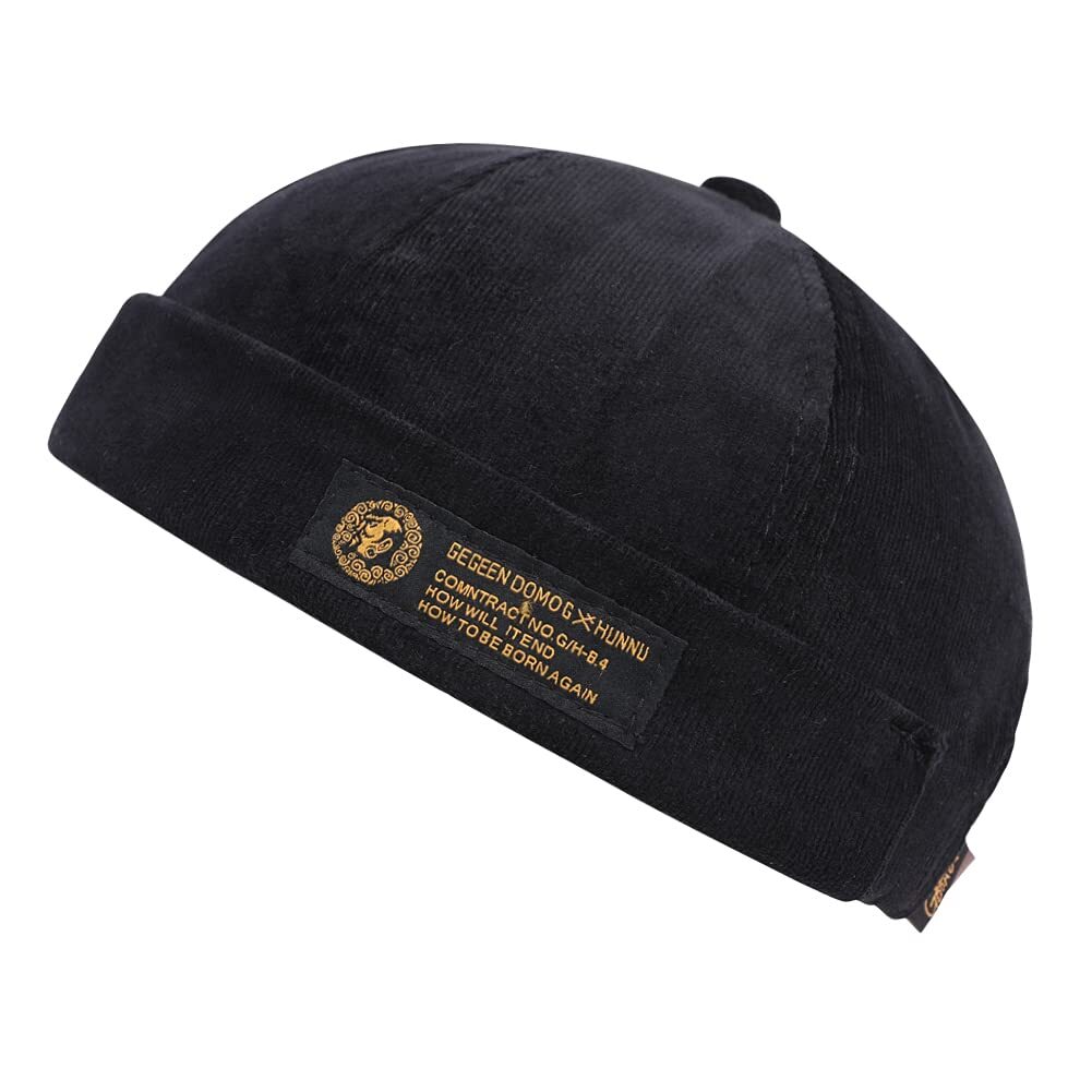 Men Hats Docker Cap Hats Beanie Sailor Cap Worker Hat Rolled Cuff