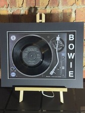 David Bowie - Ashes to Ashes - Genuine 7" Vinyl on a Record Print wall Art