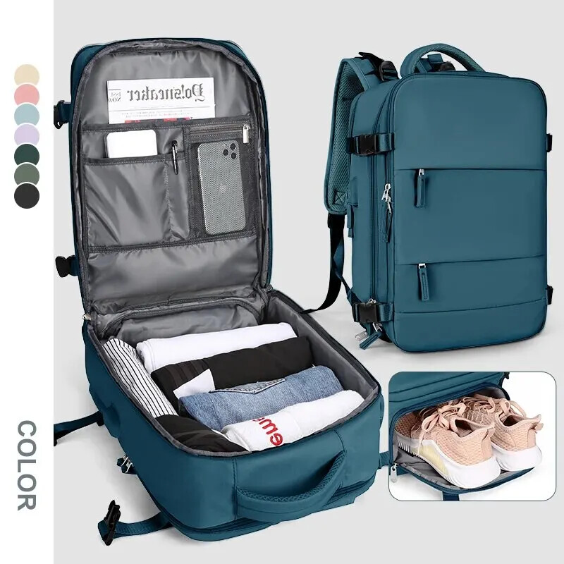 Large Capacity Travel Backpack for Women - Laptop Hand Luggage Carry-On-image