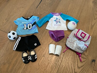 American Girl Doll SPORTS SET-  SOCCER AND VOLLEYBALL w/ BACKPACK