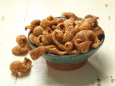 Mac's Chicharrones Golden Cracklin Curls, Fried Pork Fat with Skin, 12 oz Bag
