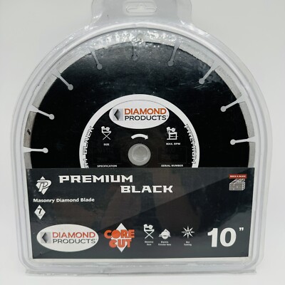 Diamond Products Core Cut 10 x.110 DM80P Wet Or Dry Premium Masonry Blade 11904