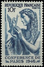 FRANCE 1946 CONFÉRENCE DE LA PAIX A PARIS YT n° 762 Neuf ★★ luxe / MNH
