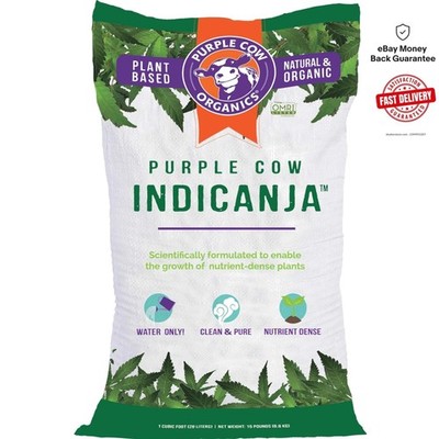 IndiCanja Organic Living Soil 1 Cubic Foot - Water-Only Super Soil for Growers