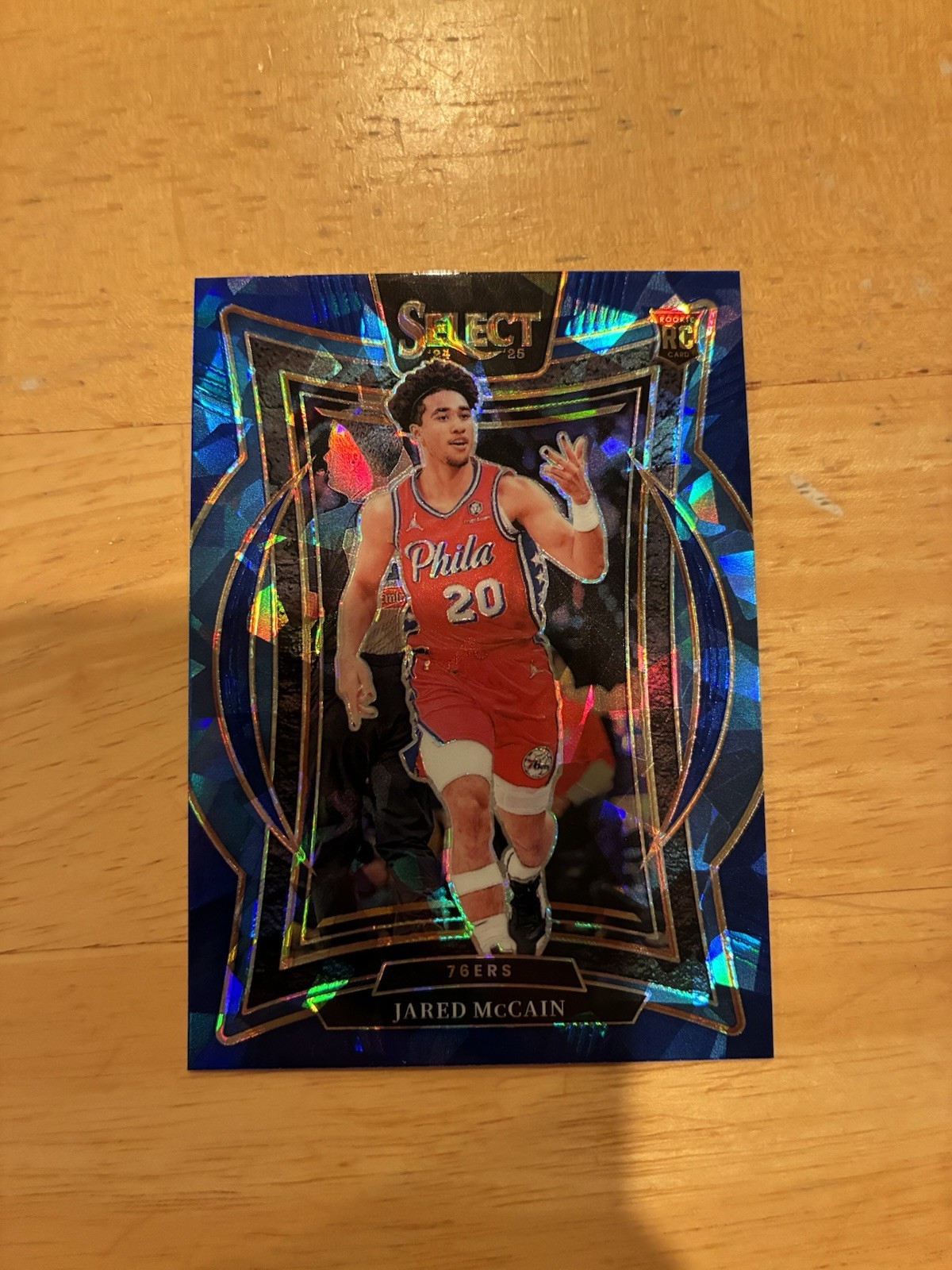 2024-25 Panini Select - Concourse Jared McCain #82 Blue Cracked Ice Prizm (RC)