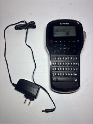 DYMO LabelManager 280 Label Maker Handheld Rechargeable Black Silver AC Adapter