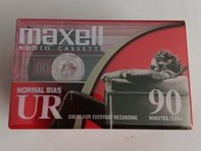 Lot Of 4 Maxwell UR 90 Minute Blank Audio Cassette Tapes Normal Bias NEW SEALED