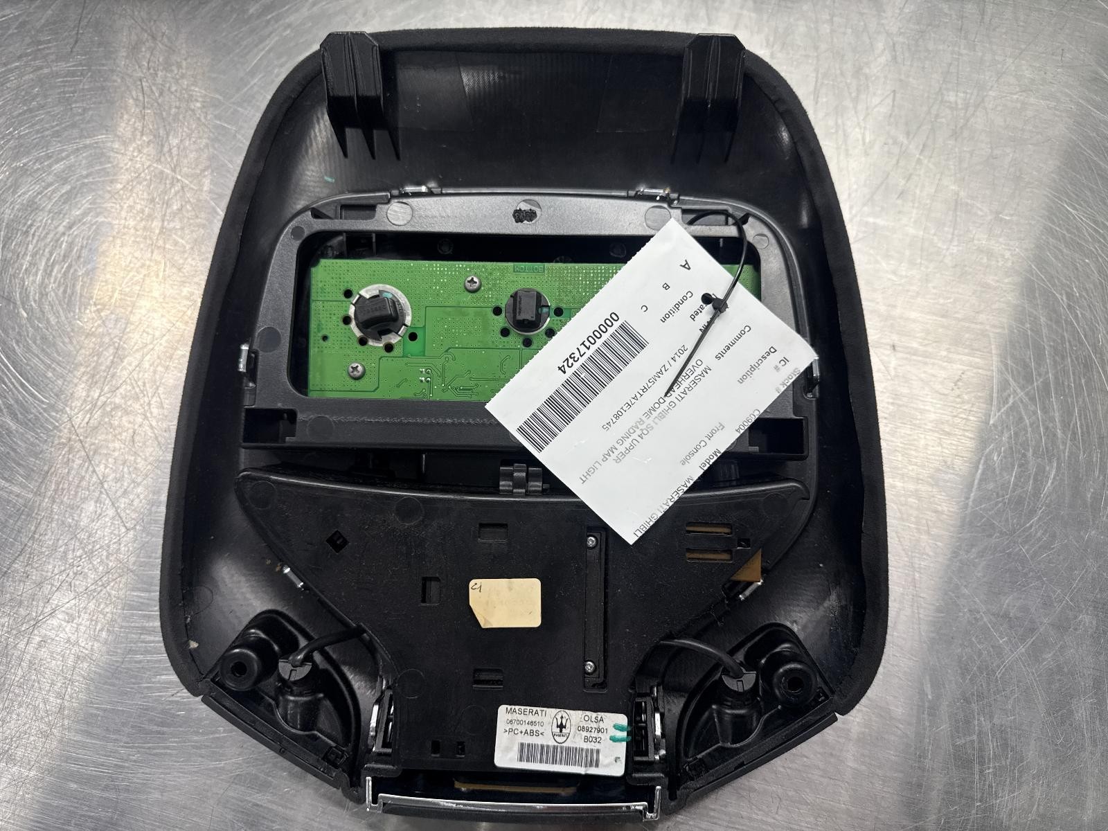 Maserati Ghibli S Q4 2014 Upper Dome light P/N 08927901
