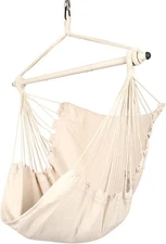 Highwild Hammock Chair Hanging Rope Swing - Max 500 Lbs -for Indoor or Outdoor