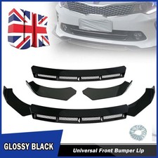 Gloss Black Front Bumper Lip Spoiler Splitter Mesh Style For Jaguar For XE XJ XF