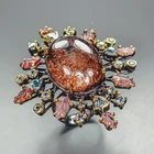 Special 38 ct Natural Ghost Quartz Ring 925 Sterling Silver Size 8.5 /R471550
