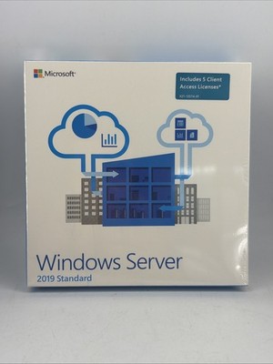 Windows Server 2019 Standard Edition  Win Svr Std 2019 64Bit Dvd 5 SEALED NEW