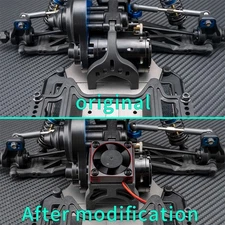 RCBATER Associated B6, B6.1, B6.2, B6.3 Buggy Waterfall Motor Fan Mount w/ fan