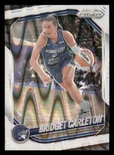 2025 Panini Prizm WNBA Bridget Carleton #88 White Seismic Prizms Minnesota Lynx