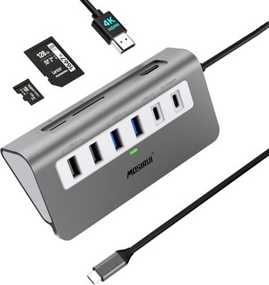 USB C Dockingstation 9 in 1USB C Hub Laptop Multiport Adapter