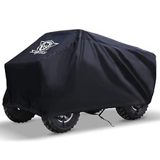Waterproof ATV Cover, Heavy Duty Protects 4 Wheeler from Snow 82 inch Black